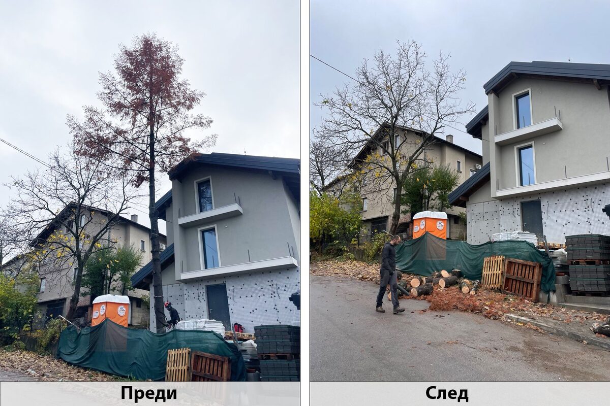 Рязане над покрив — преди и след